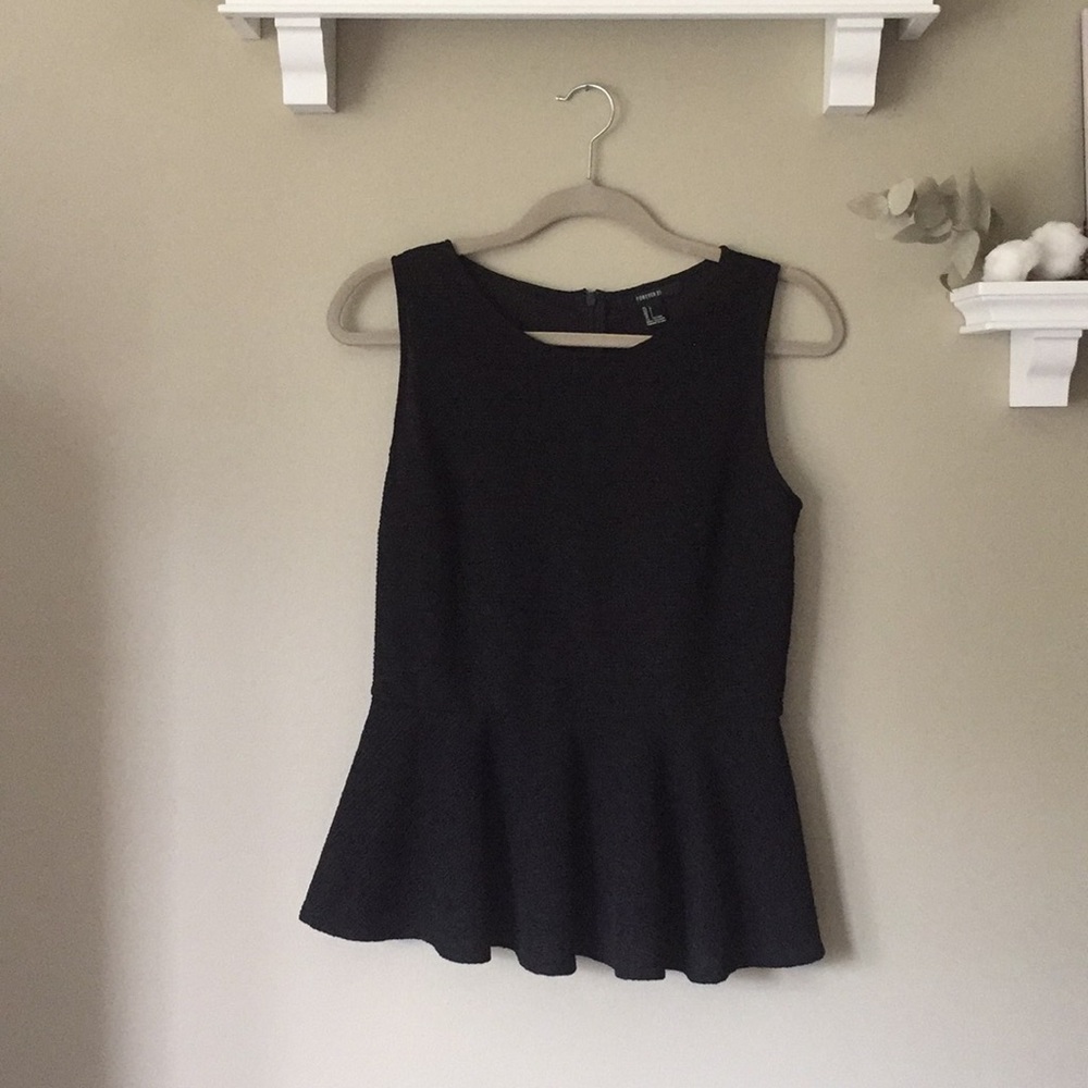 {Forever 21} Peplum Tank
